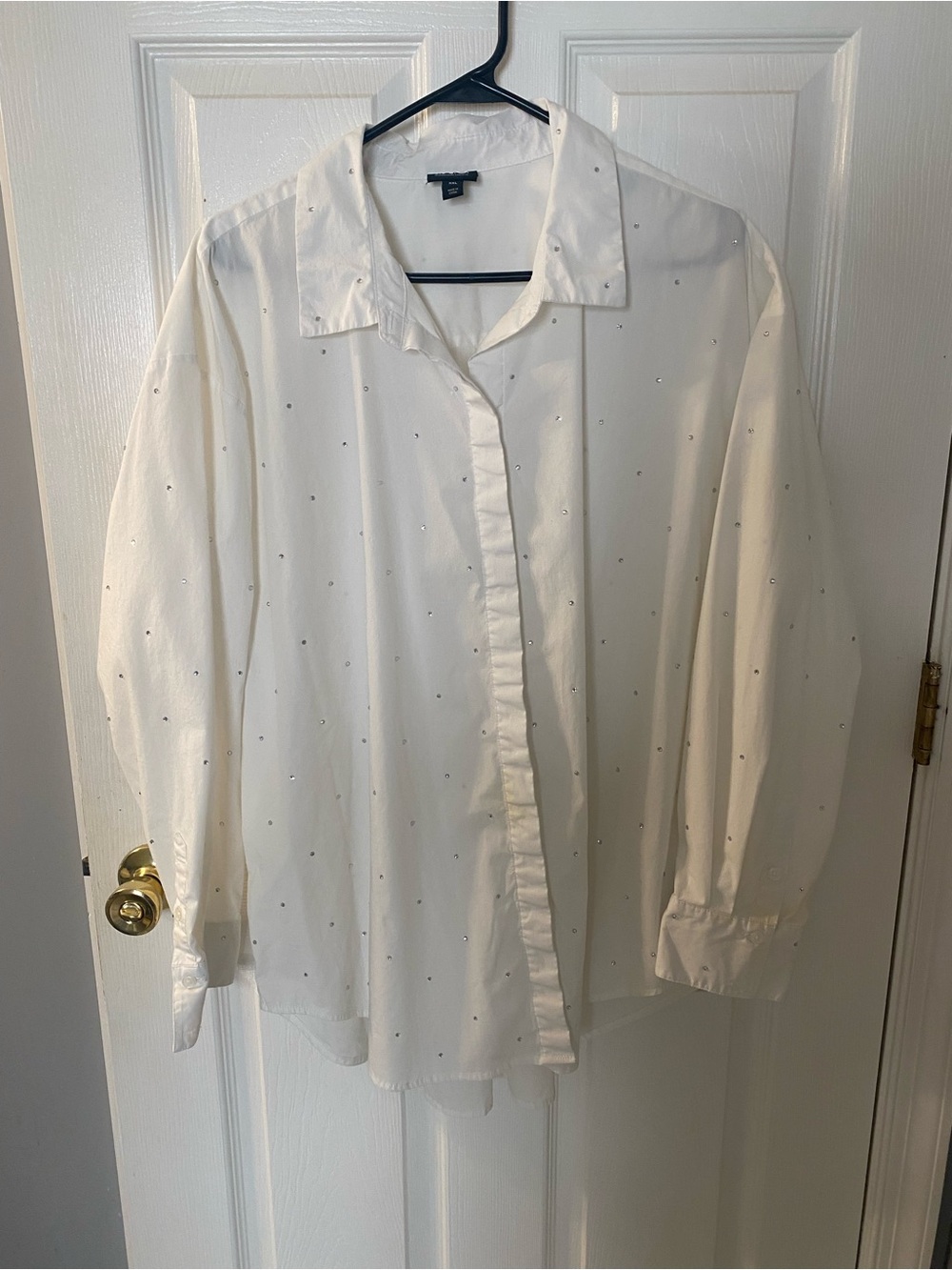 INC International Concepts White Button-Down Shirt